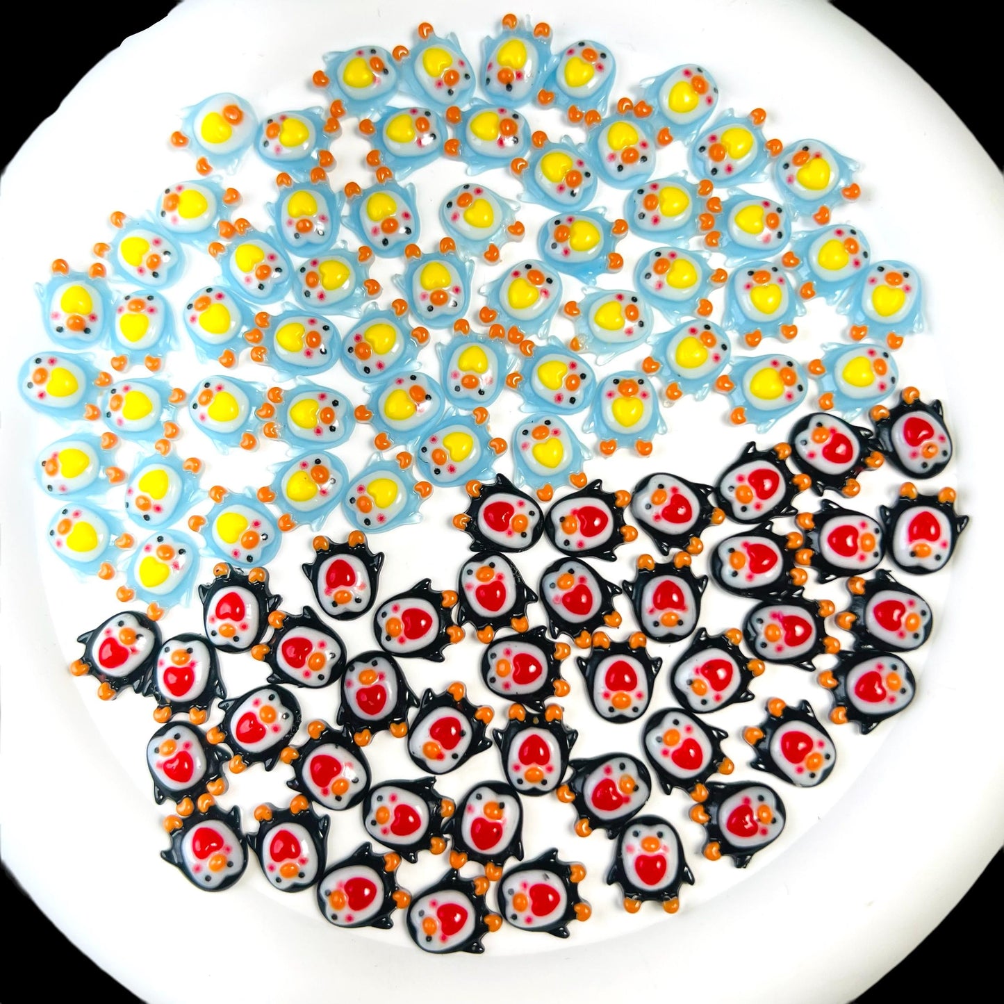 Mini Penguins - DIY Resin Nail Charms