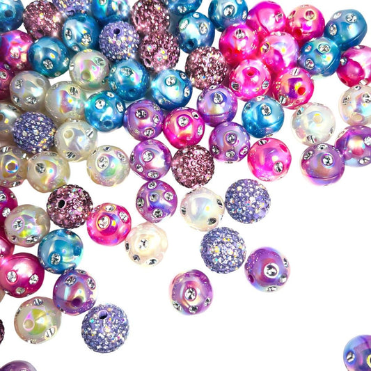 New! Fancy Purple - Assorted Fancy Beads