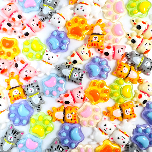 Oh My Babies! (Dogs, Cat, Flowers, Paws) - DIY Arts & Crafts Resin Charms