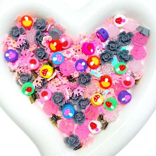 BOGO Mushroom Garden- DIY Clay Beads Resin charms