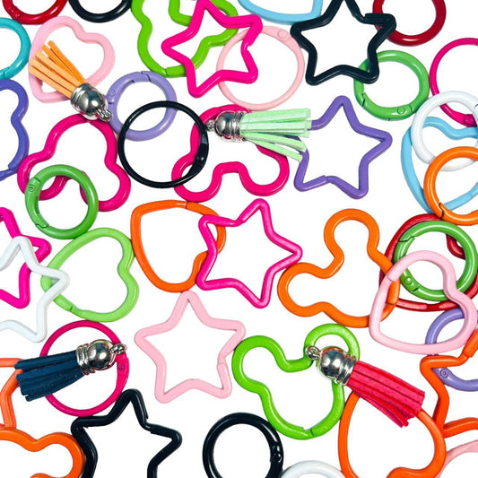 NEW! Super Mix Colorful Keychain Ring Mix
