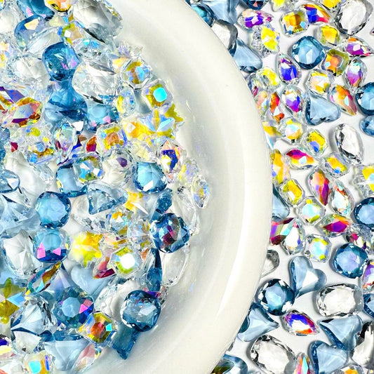 New! Winter Wonderland- Assorted Crystal Mix for DIY arts & Crafts